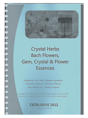 Follow-up Work Crystal Herbs Remedies Dutch