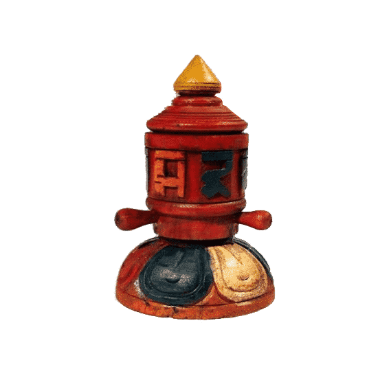 Prayer Wheel Table Model Wood