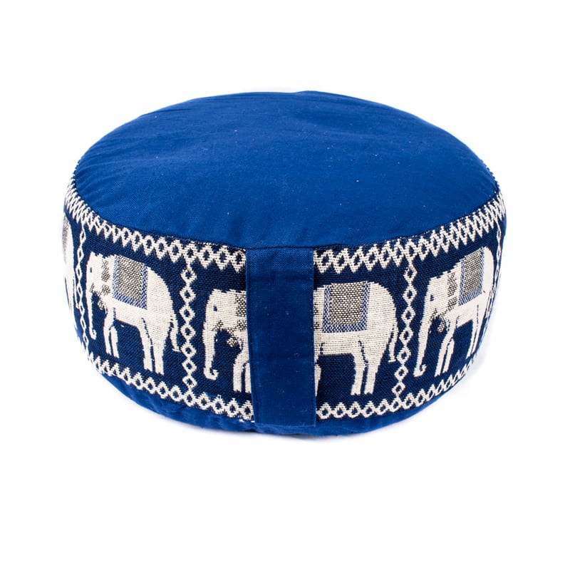 Meditation Cushion Elephant Dark Blue