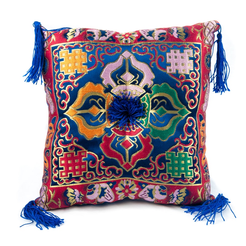 Singing Bowl Padding Deluxe Double Dorje Blue