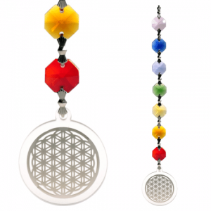 Feng Shui - Flower Of Life Hanger Silver Colored