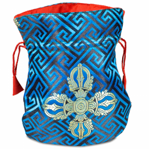 Brocade bag Blue Dual Dorje Lined