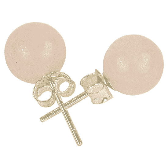 Rose quartz Earrings 925 Silver