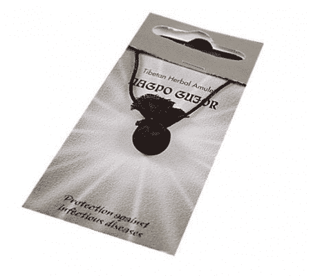 Tibetan Amulet Nagpo Gujor (Protector of Health)