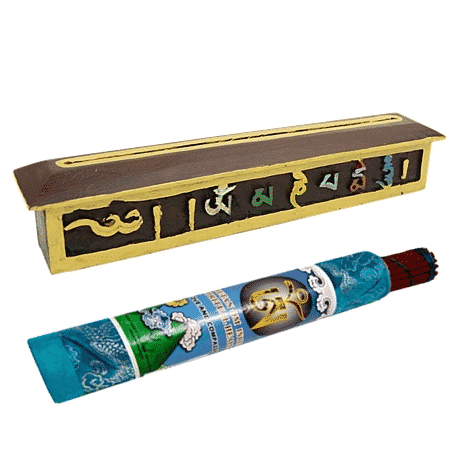 Incense burner Tibetan Wood OMPMH (31 x 6 cm)