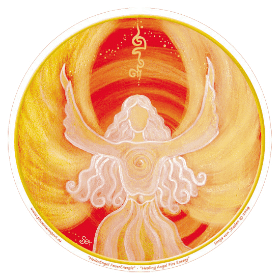Window sticker Healing Angel Fire Energy