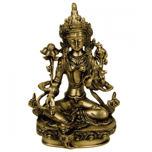Green Tara Brass - 20 cm