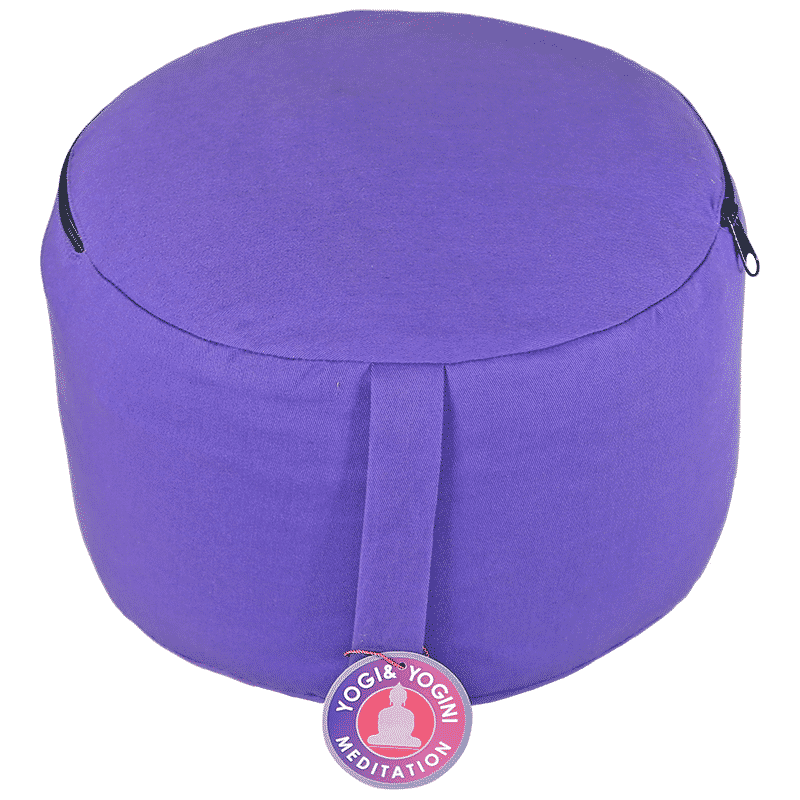 Meditation cushion Violet Semicircular Zipper
