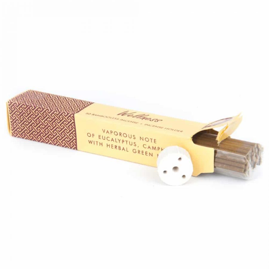 Herbal Incense without Bamboo with Holder Wellness
