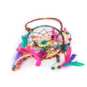 Dream catcher Hemp Rainbow (7.5 x 25 cm)