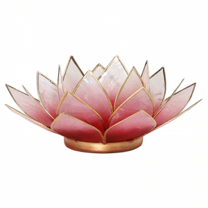 Lotus Atmospheric Light Red-Pink Gold Edge