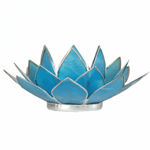 Lotus Atmospheric light Blue 5th Chakra Silver Beach
