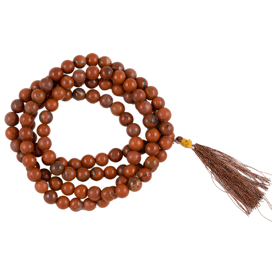 Mala Red Jasper 108 Beads