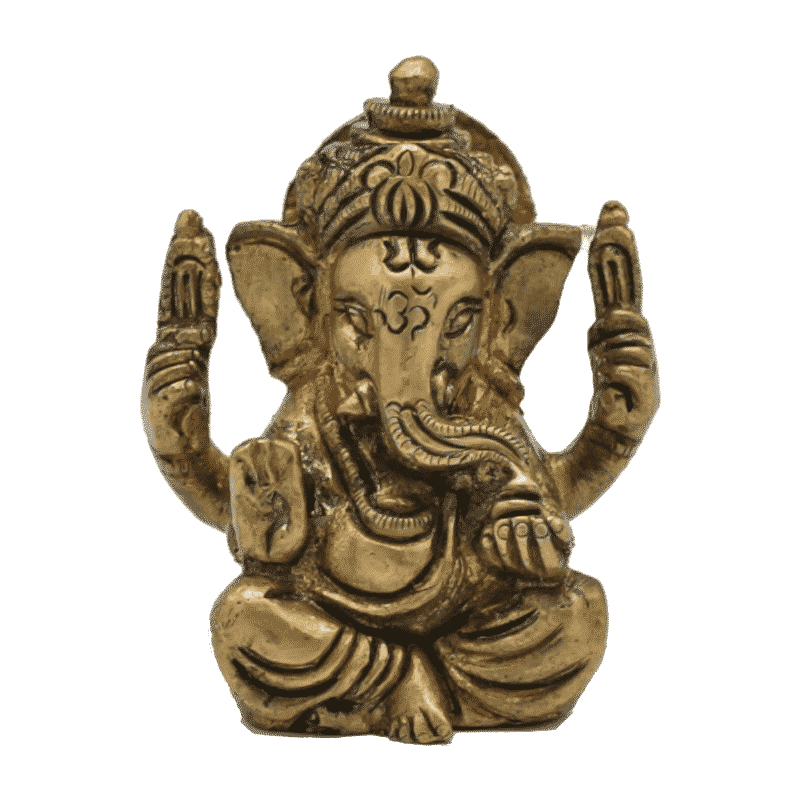 Ganesha Brass Thumbnail - 5 cm