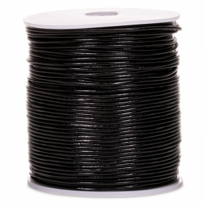 Carcine Leather Cord Black (100 meters)