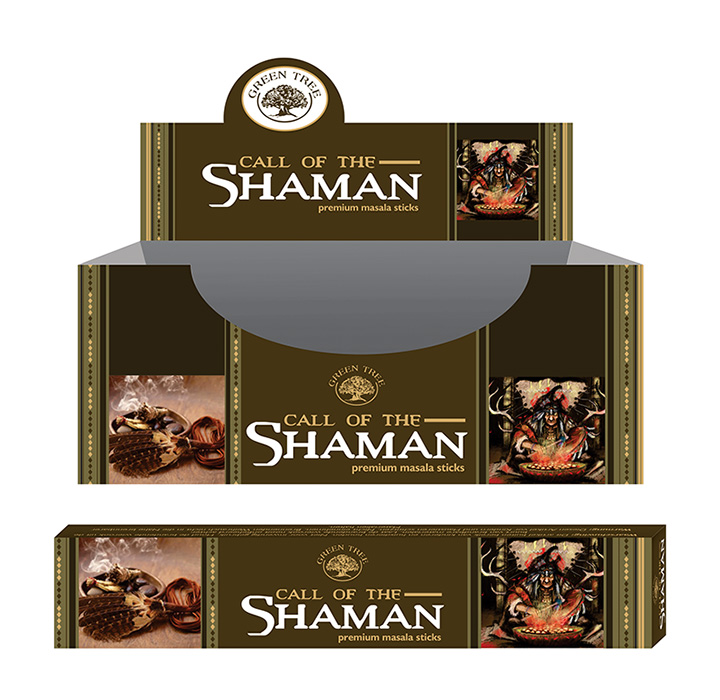 Green Tree Incense Masala Call of the Shaman (12 packages)