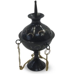 Suspended Incense Burner Black