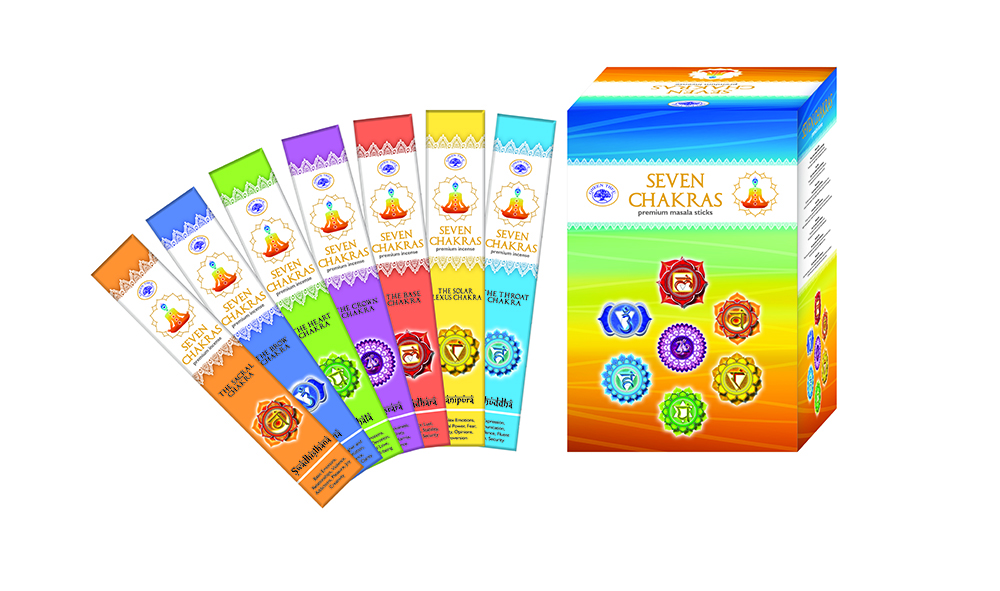 Green Tree Incense 7 Chakras (35 packets)