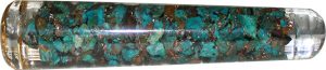 Orgone Massage Rod - Chrysokolla with Flower of Life