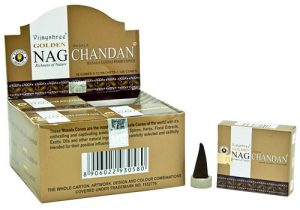 Golden Nag Incense Cone Chandan (12 packets)
