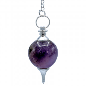 Pendulum Amethyst Spherical Shape Chakra Chain