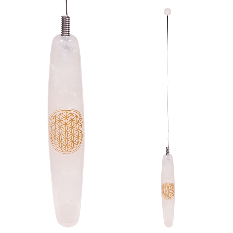 Biotensor Steel - Handle Rose Quartz - Flower of Life