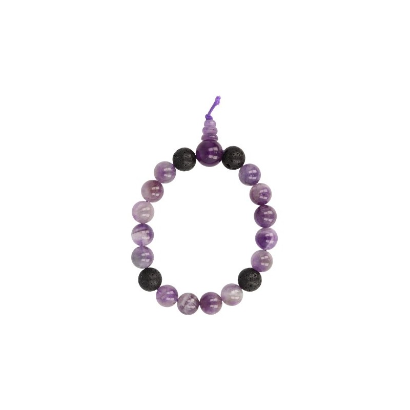 Powerbead Men Bracelet Amethyst (Model 1)