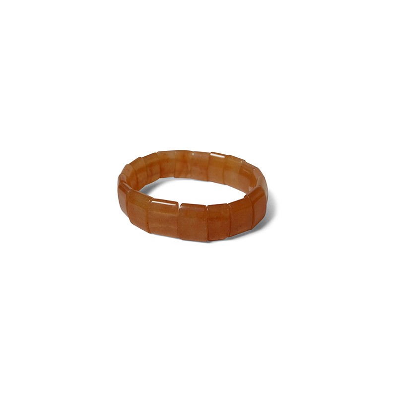 Gemstones Bracelet Aventurin Orange Fantasy Plat