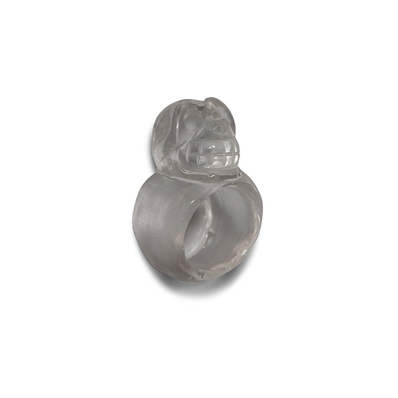 Skull Ring Rock Crystal