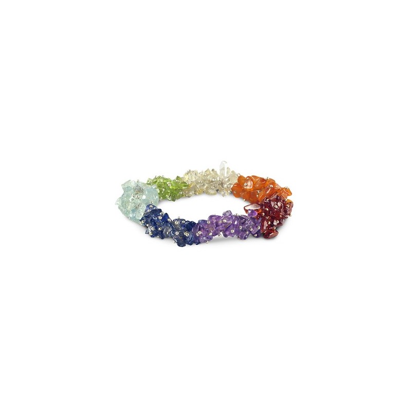 Chip Bracelet Chakra Cluster