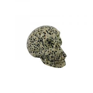 Gemstone Skull Jasper Dalmatian (70 mm)