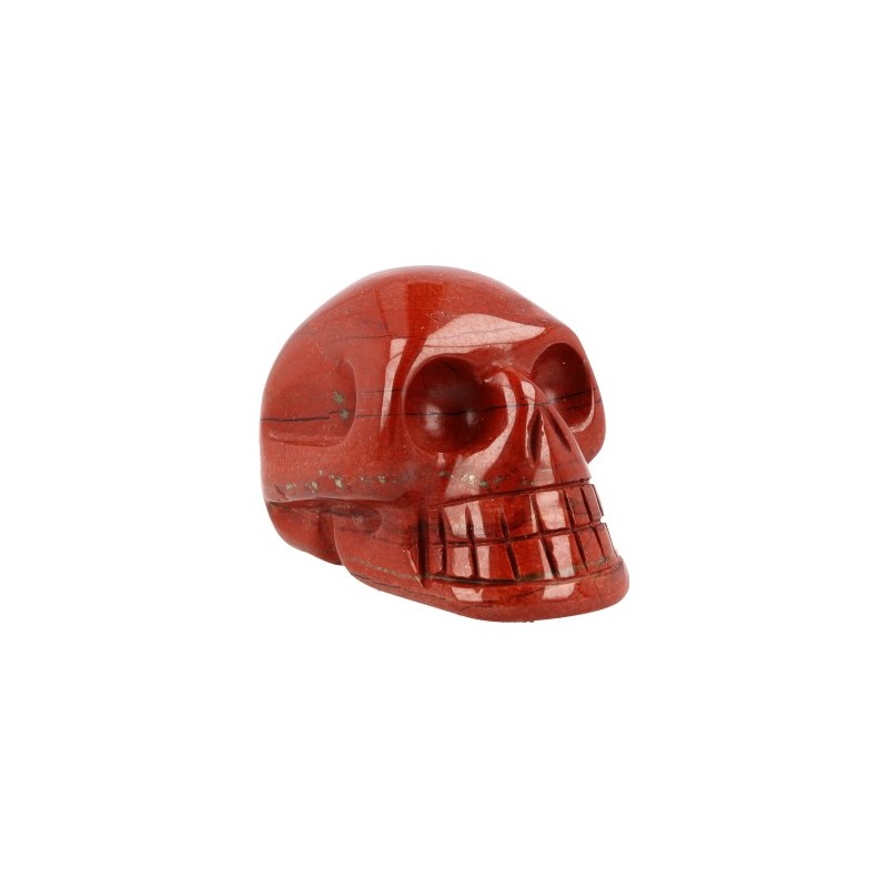 Gemstone Skull Jasper Red (40 mm)