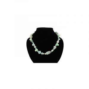 Gemstones Necklace Mother of Pearl with Amazonite