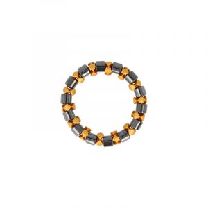 Magnetic bracelet Hematite Gold