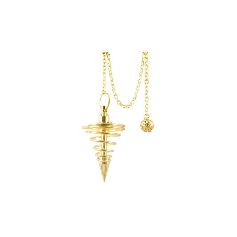 Pendulum Brass Spiral Gold color