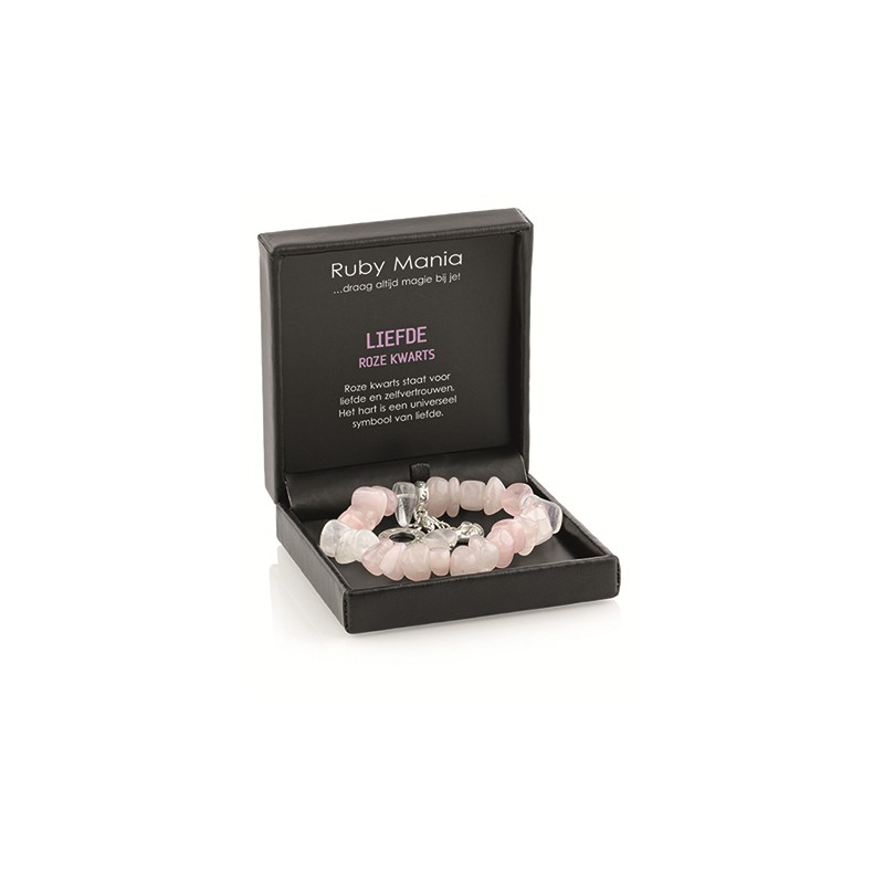 Ruby Mania Bracelet Pink Quartz (Model 22) Nugget