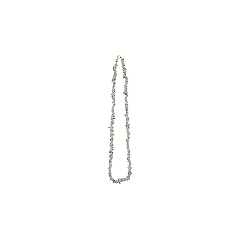 Gemstone Chip Necklace Blue Topaz