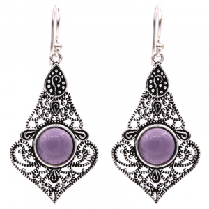 Earrings with Amethyst