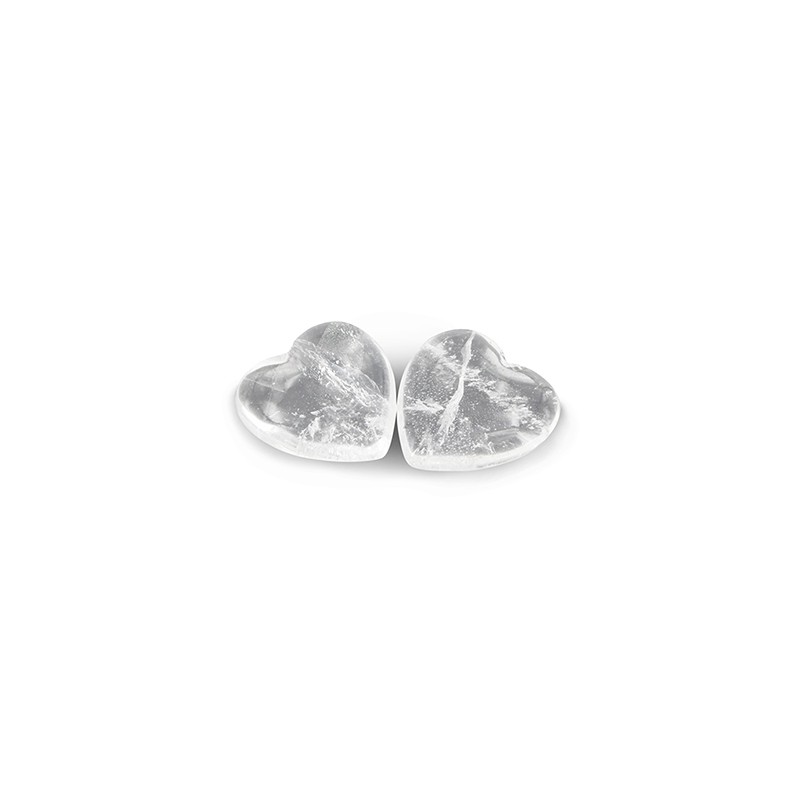 Rock Crystal Gemstones Heart (10 mm)