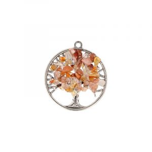 Carnelian Tree Pendant (30 mm)