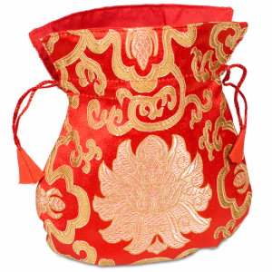 Brocade bag Lotus Red