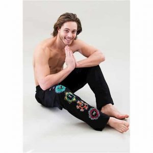Yoga Pants Chakra Mens Black S-M