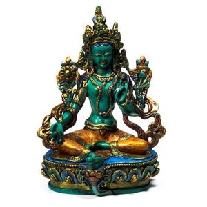 Tara Buddha Statue Green Tara - 15 x 12 x 8 cm