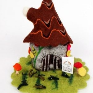 Felt Fairy House Brown