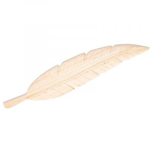 Wooden Smudge Feather