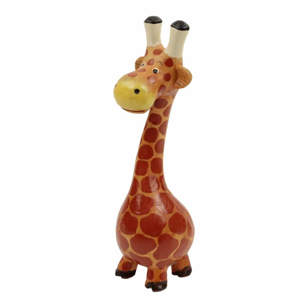 Wooden Giraffe with Belly L