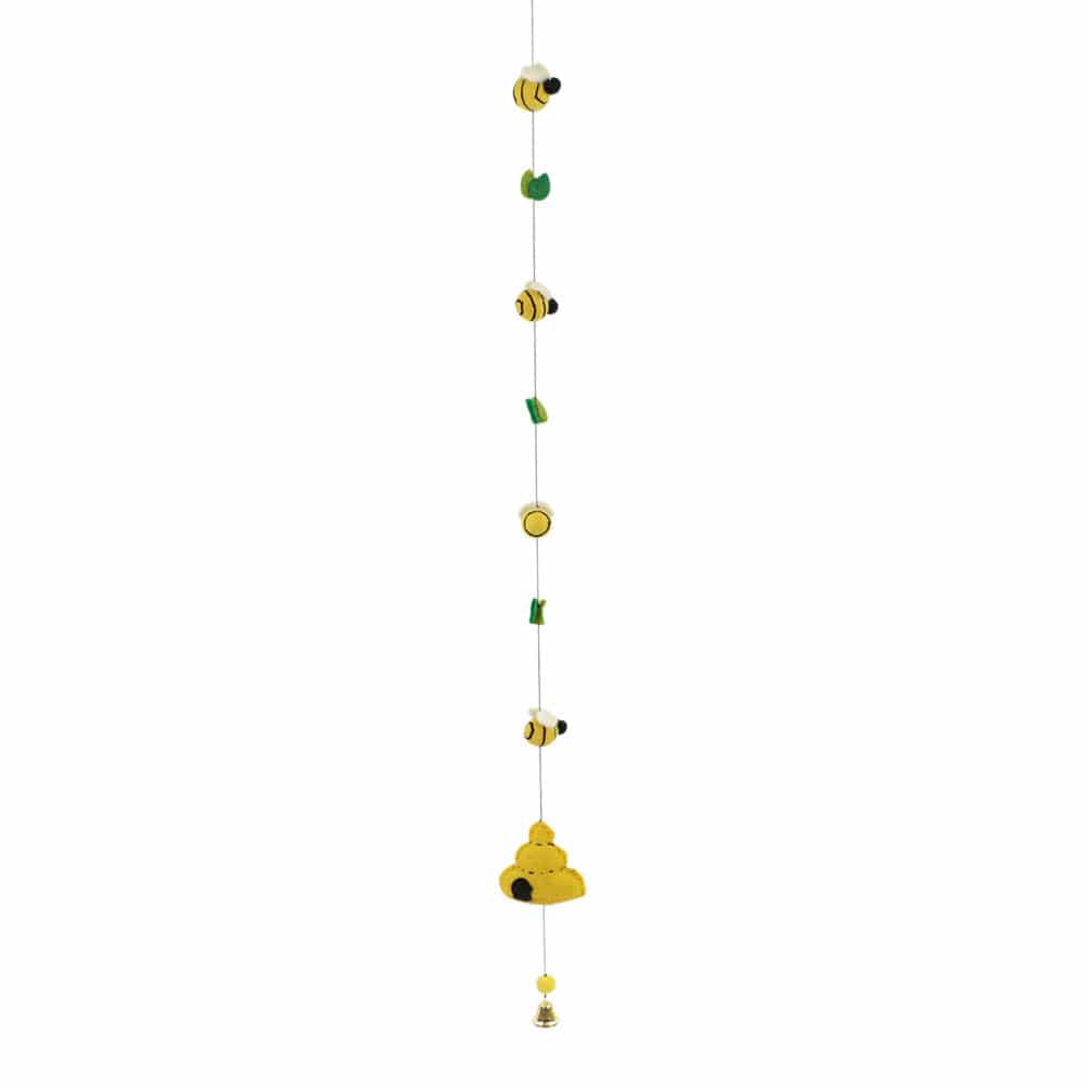 Felt Mobile Baby Room - Bees - Model 2