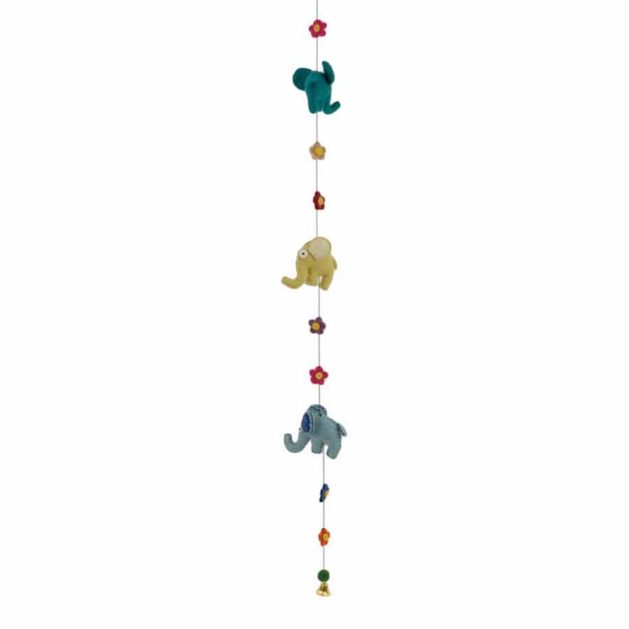 Felt Mobile Baby Room Elephants