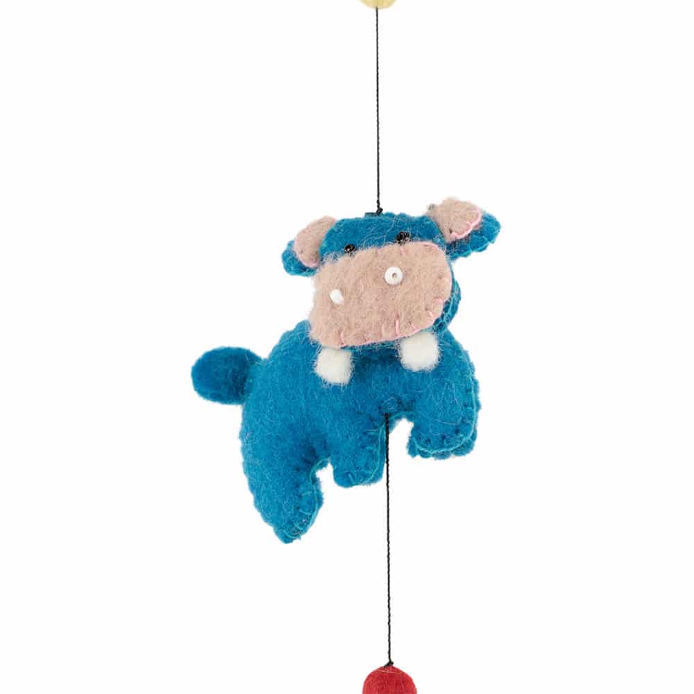 Felt Mobile Baby Room Zoo Animals
