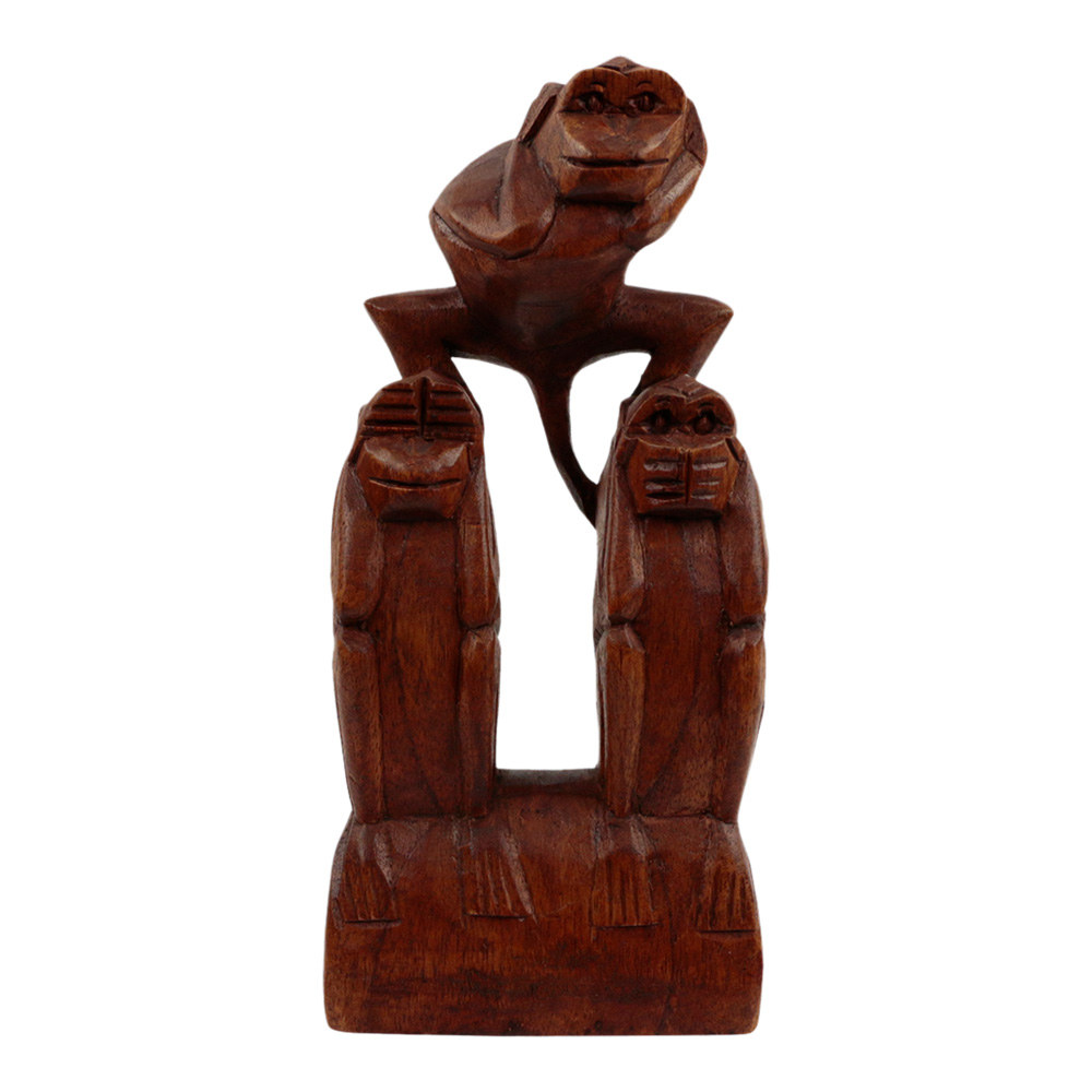 Monkies Wooden Hear / See / Speak